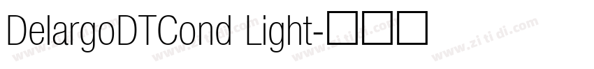 DelargoDTCond Light字体转换